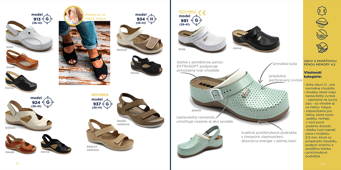 12 Zdravotná obuv LEON s pamäťovou penou Memory 4,5cm