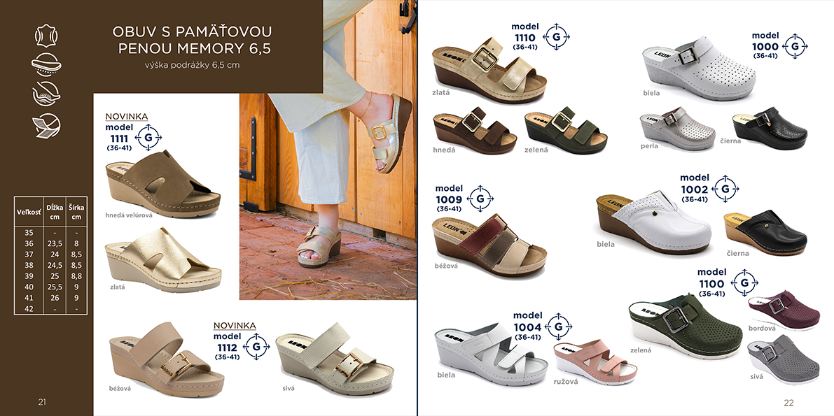 13 Zdravotná obuv LEON s pamäťovou penou Memory 6,5cm