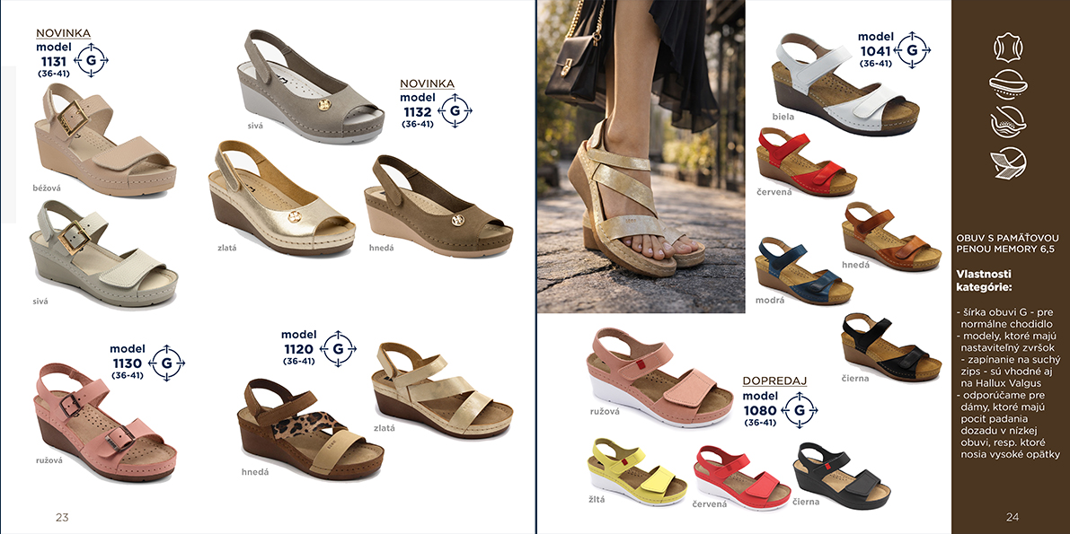 14 Zdravotná obuv LEON s pamäťovou penou Memory 6,5cm