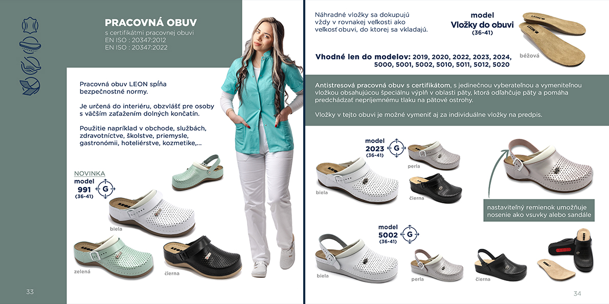 19 Pracovná kožená zdravotná obuv LEON