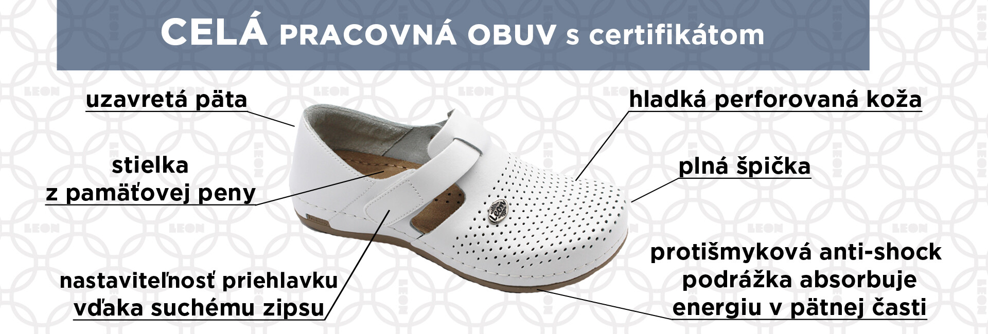 Celá pracovná obuv LEON 959