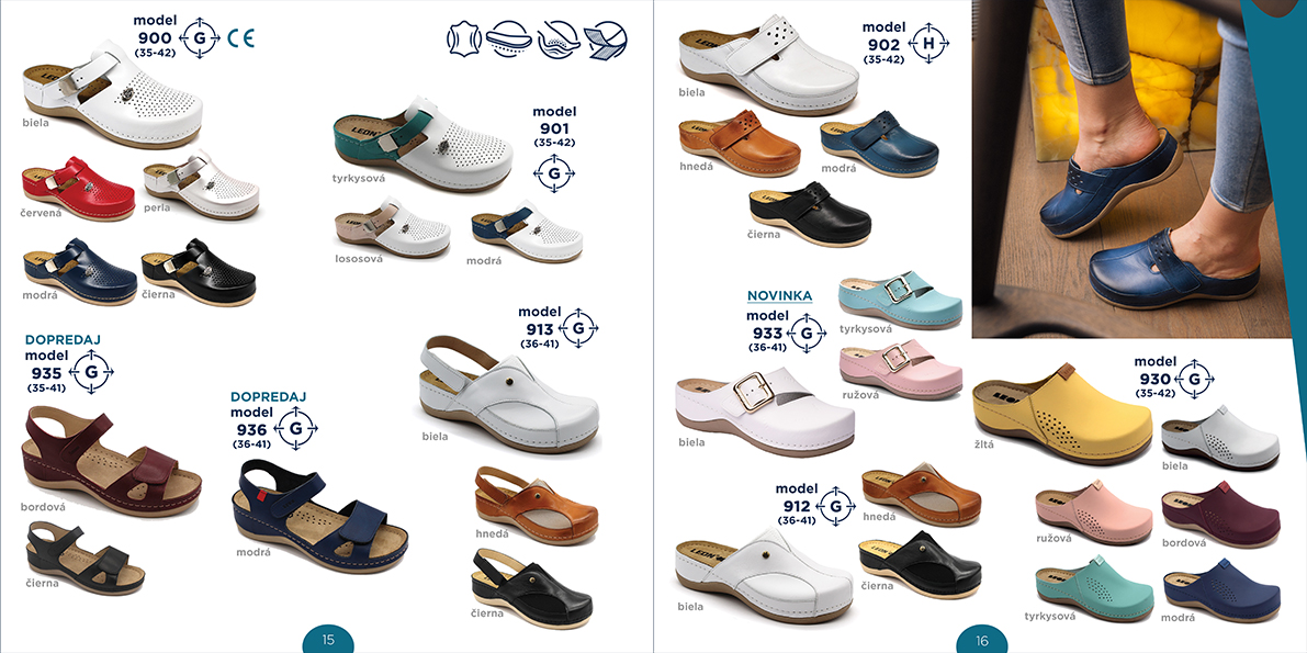 10 Zdravotná obuv LEON s pamäťovou penou Memory 4,5cm