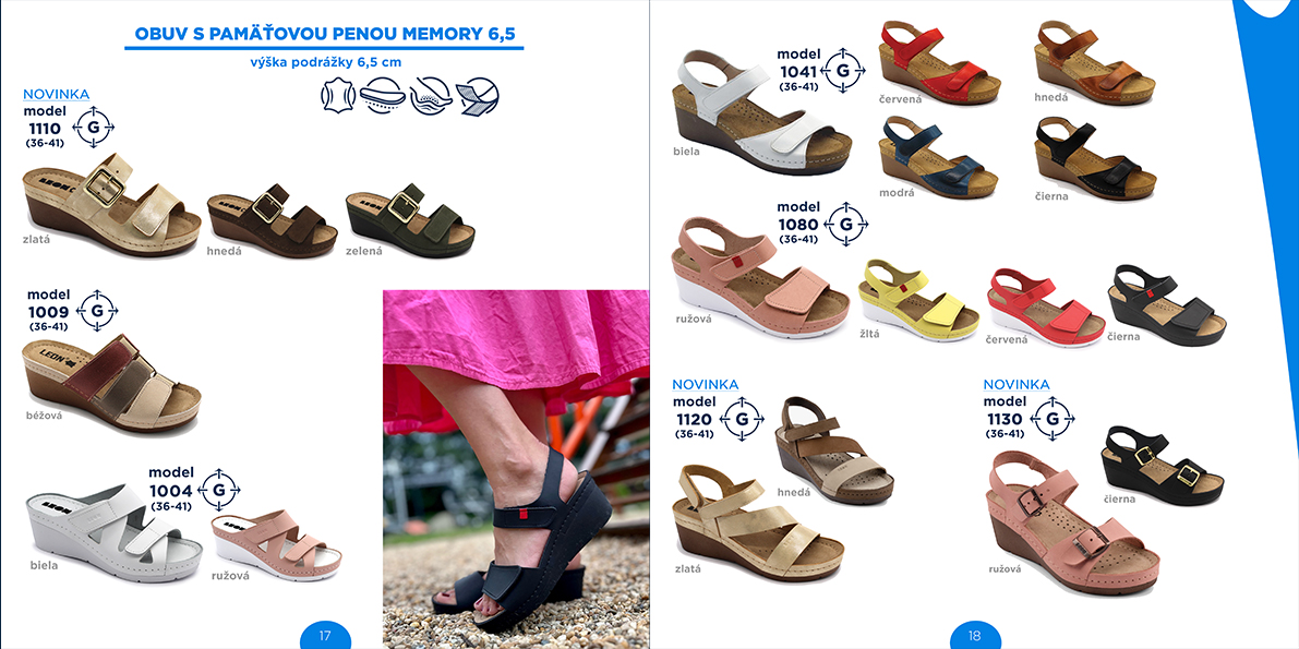 11 Zdravotná obuv LEON s pamäťovou penou Memory 6,5cm