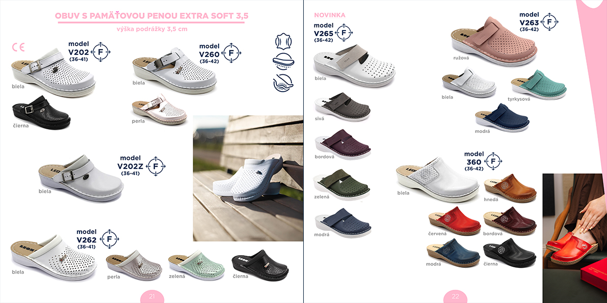 13 Zdravotná obuv LEON s pamäťovou penou Extra soft 3,5 cm