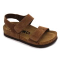 LEON 4803 Detské chlapčenské zdravotné kožené sandále
