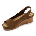 Leon 1132 Zdravotné celokožené sandále na platforme