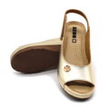 Leon 1132 Zdravotné celokožené sandále na platforme