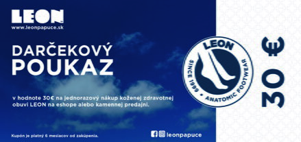 Darčekový poukaz LEON 30€