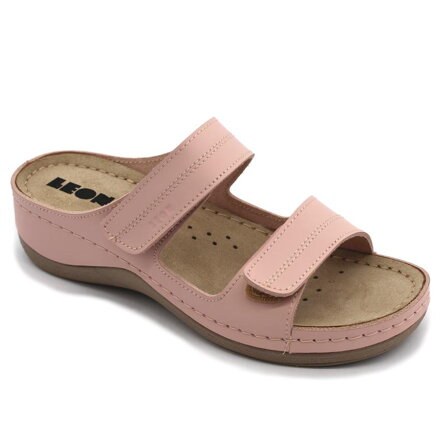 Leon 907 Dámska zdravotná celokožená obuv s prackou 