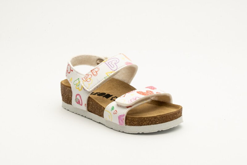 LEON 4803 Detské dievčenské zdravotné kožené sandále