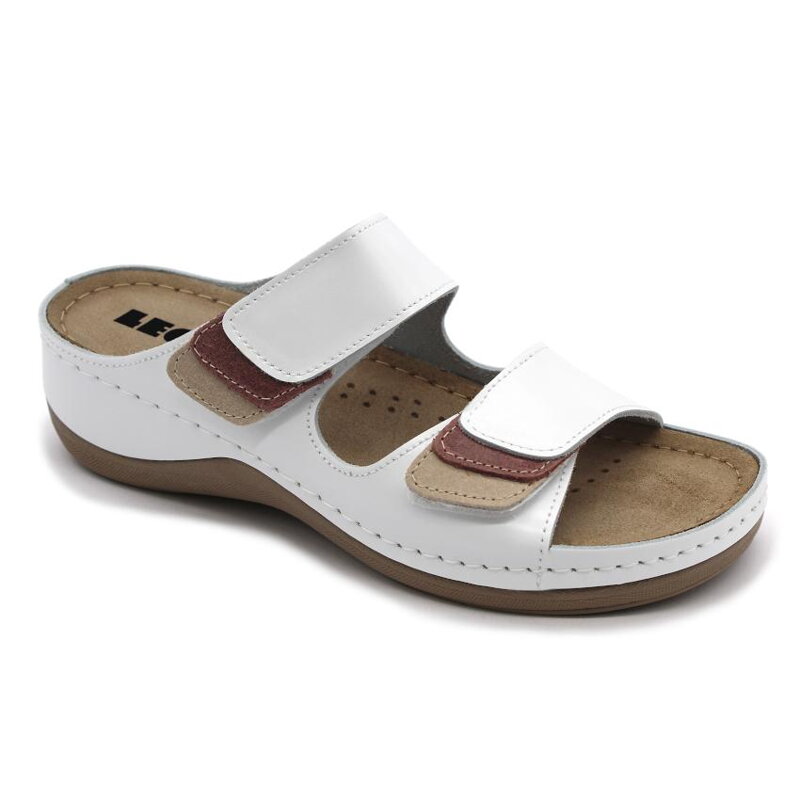 Leon 904 Dámska zdravotná celokožená obuv s prackou 