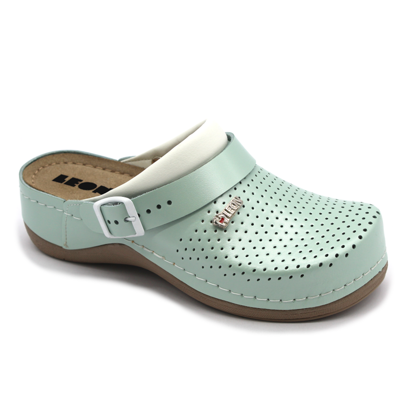 Leon 991 Dámska pracovná celokožená zdravotná obuv 