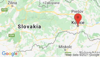 Google map: Mlynska 21, Košice 