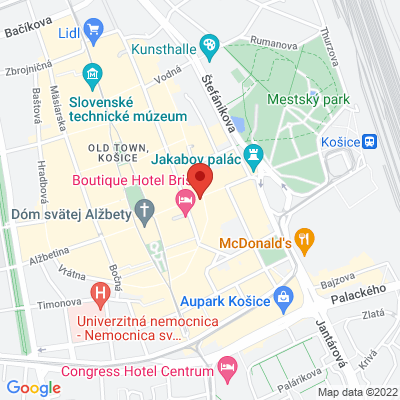 Google map: 21, Mlynská 876, 040 01 Košice
